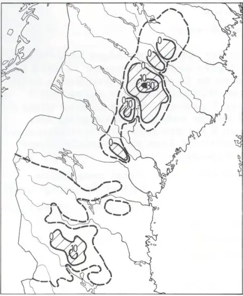 Snötäcke i september 1984.