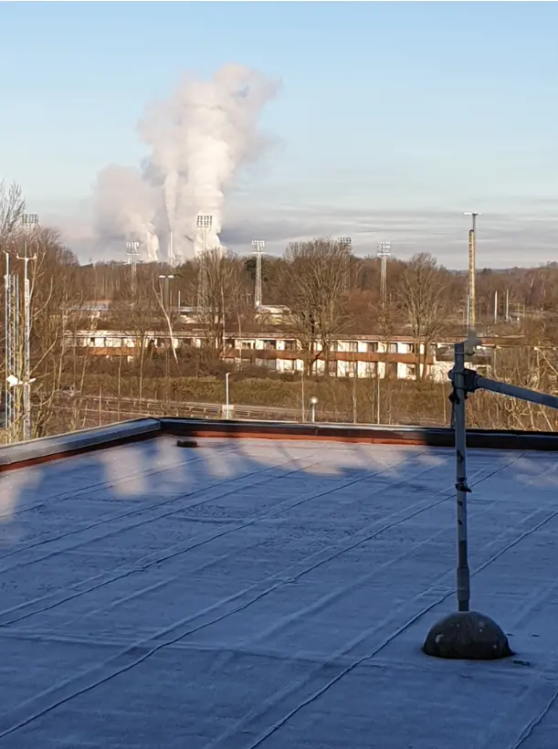 Bilden visar molntypen Cumulus homogenitus i Norrköping i mars 2020.