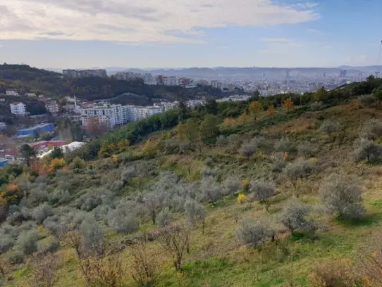 Air pollution over Tirana, Albania.