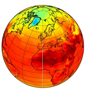 Jordglob som visar global täckning