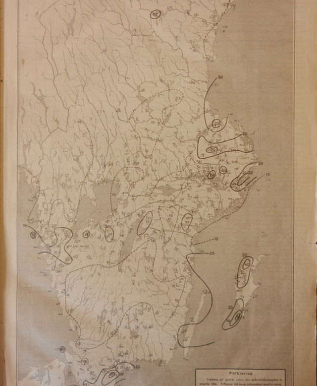  Analys av månadsnederbörden i januari 1881.