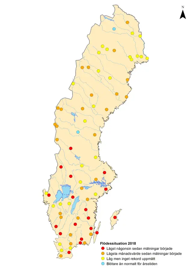 Flödessituationen 2018