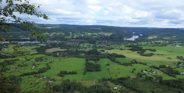 Sedimentavlagringar blir odlingsmark vid Ragunda invid Indalsälven