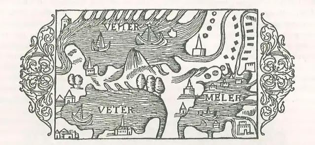 avbildning av vetern, venern och meleren