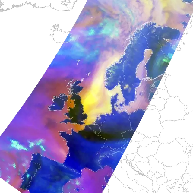 Satellitbild baserad på MHR instrument.